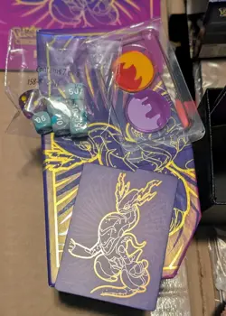 Pokemon TCG: Scarlet and Violet ETB - Miraidon Purple & Premium Accessories Only - Image 3