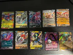 Pokemon Lot, 10 Ex V Shiny Full Art Holo Ultra Rare Mixed Languages - I Combine! - Image 1