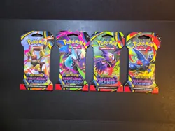 Lot of Four (4) Pokemon Phantasmal Flames TCG Booster Packs - Image 1