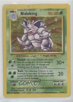 Nidoking Holo Pokemon Base Set #11 1999 - Image 1