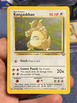 Pokemon TCG Kangaskhan Holo Rare Jungle 5/64 Lightly Played - Image 1