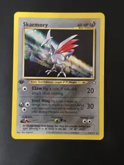 Skarmory 13/111 1st Edition Neo Genesis Vintage Holo Pokemon TCG WOTC LP - Image 1