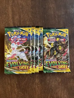 Pokemon Evolving Skies Individual Booster Pack Factory Sealed 2021 - Image 1