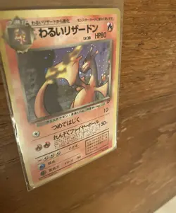 1996 Japanese Pokemon Pocket Monsters Dark Charizard / Team Rocket Holo Vintage - Image 2