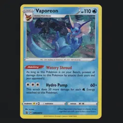 Vaporeon SWSH072 Sword & Shield Black Star Promo Holo Pokemon TCG NM 🔥 - Image 1