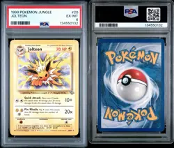 PSA 6 EX-Mint ~ Jolteon #20 ~ 1999 Pokemon Jungle ~ WOTC Base Set ~ Mint - Image 3