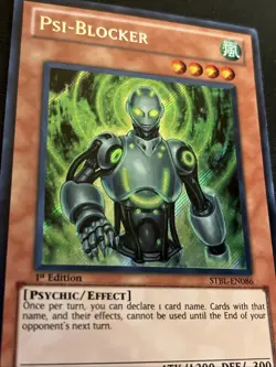 Yu-Gi-Oh! TCG Psi-Blocker Starstrike Blast STBL-EN086 1st Edition Secret Rare - Image 3