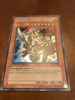 Yugioh - Gilford The Lightning CT2-EN001 - Secret Rare - LIMITED EDITION - LP - Image 3
