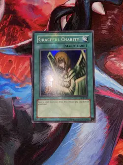 Yugioh! Graceful Charity SDP-040 Super Rare Unlimited Moderate Play - Image 1