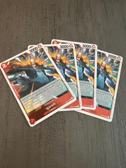 Igaram OP04-002 Rare Kingdoms of Intrigue English One Piece NM Playset x4 - Image 2