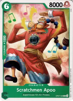 Scratchmen Apoo OP07-028 One Piece OP-07 500 Years In The Future - Image 1