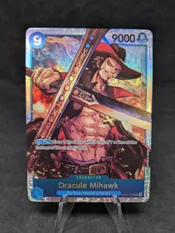 Dracule Mihawk (070)(SR) -One Piece CCG Romance Dawn - PRE-ERRATA - NM - C - Image 1