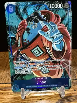 One Piece Jinbe Alt Art OP14-049 THE AZURE SEA'S SEVEN English - Image 2