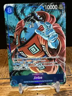 One Piece Jinbe Alt Art OP14-049 THE AZURE SEA'S SEVEN English - Image 3