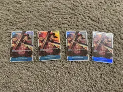 One Piece Romance Dawn Super Rare OP01-070 Dracule Mihawk Pre Errata set of 4 - Image 1