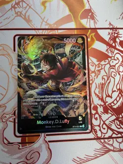 One Piece Monkey.D.Luffy (001) L Starter Deck 14: 3D2Y ST14-001 English Foil NM - Image 1