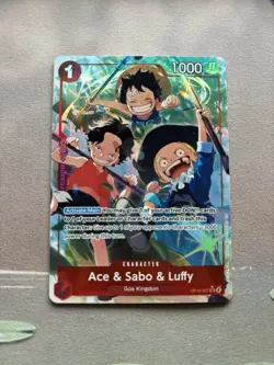 Ace & Sabo & Luffy (Alternate Art) OP13-007 Carrying On His Will Foil - NM-MINT - Image 1