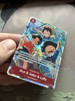 Ace & Sabo & Luffy (Alternate Art) OP13-007 Carrying On His Will Foil - NM-MINT - Image 3