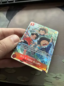 Ace & Sabo & Luffy (Alternate Art) OP13-007 Carrying On His Will Foil - NM-MINT - Image 4
