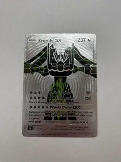 Zygarde GX Silver Foil Fan Art Display Card Draco Spear NM - Image 1
