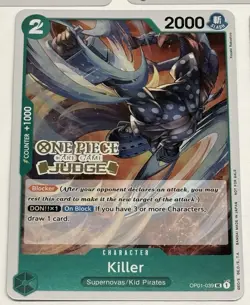 One Piece Killer Judge Pack Vol. 3 OP01-039 Promo English Foil Cards (5x) Stamp - Image 3