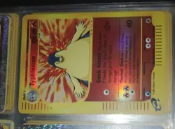 Typhlosion Pokemon Card Reverse Holo 64/165 WOTC Expedition Base Set Rare MP - Image 1