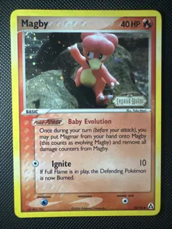 🔥 Magby 58/92 Legend Maker Reverse Holo Pokemon Tcg Card 2006 Near Mint - Image 1