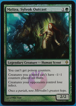 Melira, Sylvok Outcast FOIL New Phyrexia NM Green Rare CARD (495839) ABUGames - Image 1