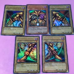 2002 Exodia Ultra Rare 5 Card Complete LOB-124 1st ED Asian English YuGiOh Card - Image 1
