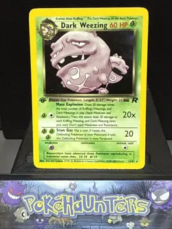 Pokemon Card Dark Weezing 14/82 Team Rocket Holo Rare 1st Edition Near Mint - Image 1