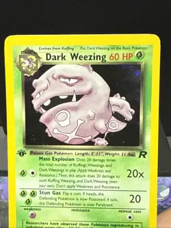 Pokemon Card Dark Weezing 14/82 Team Rocket Holo Rare 1st Edition Near Mint - Image 2