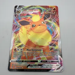 Pokemon TCG Flareon VMAX Full Art Ultra Rare Holo Card 018/203. - Image 1