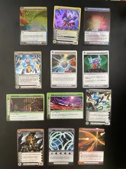 Chaotic card lot 12X Different game trading cards Holograms Foil PRV 1st 2007-09 - Image 1