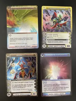 Chaotic card lot 12X Different game trading cards Holograms Foil PRV 1st 2007-09 - Image 2