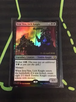 MTG Magic The Gathering Josu Vess, Lich Knight Foil Prerelease Promo Zombie - Image 1