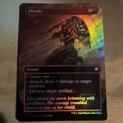 Abrade (Borderless) Foundations 327 NM FOIL MTG - Image 1