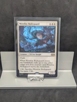 Werefox Bodyguard X1 LP Wilds of Eldraine Magic the Gathering - Image 1