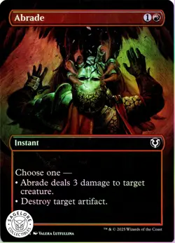 MTG Abrade (Borderless) (311) | NM Foil | Innistrad Remastered {INR} - Image 1