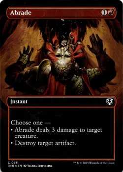 MTG Abrade (Borderless) (311) | NM Foil | Innistrad Remastered {INR} - Image 2