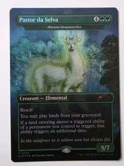 🌟 Ancient Greenwarden Pastor de Selva NALAC 🌈 FOIL SECRET LAIR MTG 🌟 - Image 1