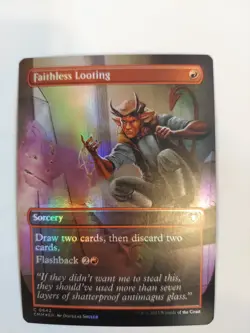 Faithless Looting (Borderless) Commander Masters Foil - Image 1
