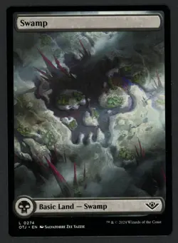 ***Swamp Dark Back Misprint*** MTG Outlaws of Thunder Junction Magic Kid Icarus - Image 1
