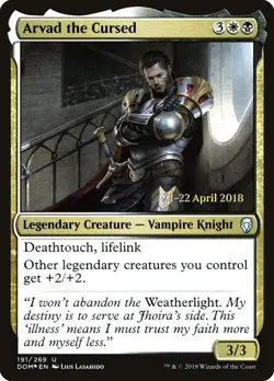 Arvad the Cursed [Dominaria Prerelease Promos] Magic MTG - Image 1
