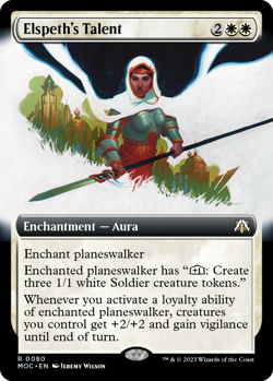 Elspeth's Talent (Extended Art) [March of the Machine Commander] Magic MTG - Image 1