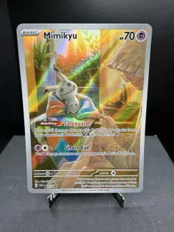 Pokemon TCG Scarlet & Violet Mimikyu SVP 075 Black Star Promo Full Art NM! - Image 1