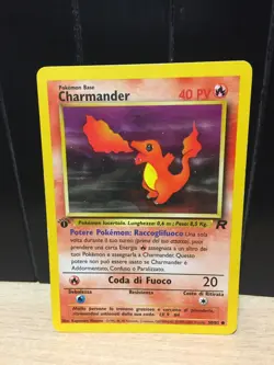 CARTA POKEMON CHARMANDER 50/82 TEAM ROCKET 2000 ITALIANO PRIMA EDIZIONE - Image 1