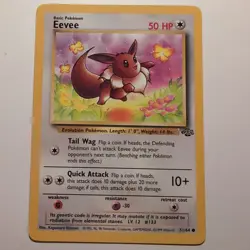 Eevee - Pokemon TCG Karte - Jungle - 51/64 - 1999 - English - Image 1