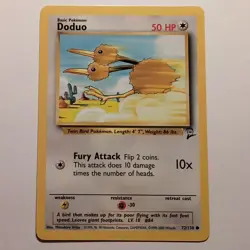 Doduo - Pokemon TCG Karte - Base Set 2 - 72/130 - 2000 - English - Image 1