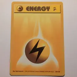 Lightning Energy - Pokemon TCG Karte - Base Set 2 - 128/130 - 2000 - English - Image 1