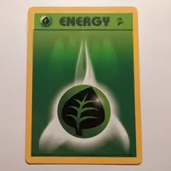 Grass Energy - Pokemon TCG Karte - Base Set 2 - 127/130 - 2000 - English - Image 1